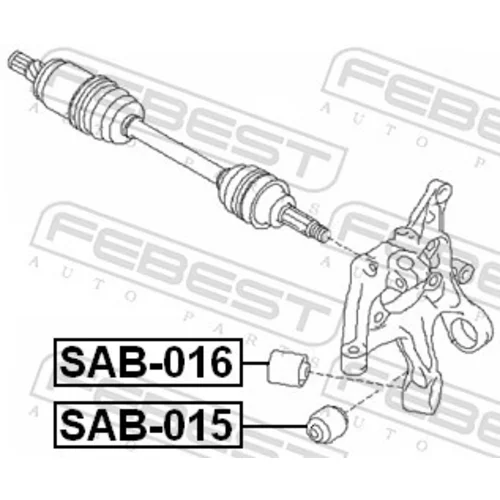 Uloženie riadenia SAB-016 /FEBEST/ - obr. 1