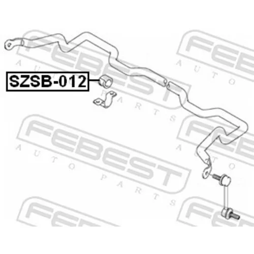 Uloženie priečneho stabilizátora SZSB-012 /FEBEST/ - obr. 1