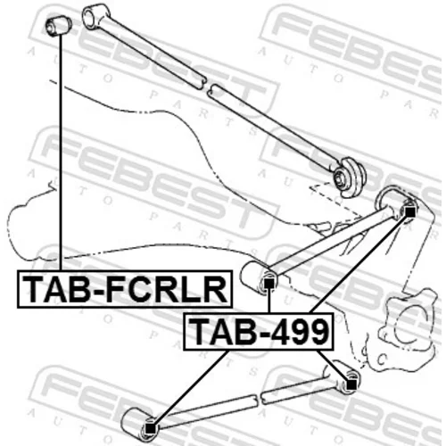Uloženie riadenia TAB-499 /FEBEST/ - obr. 1