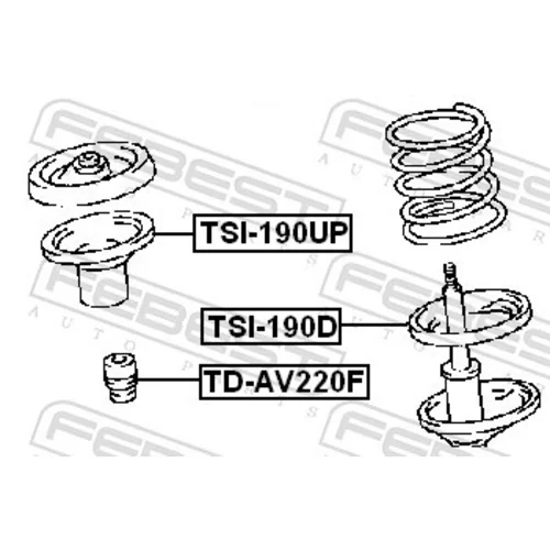 Doraz odpruženia TD-AV220F /FEBEST/ - obr. 1