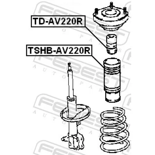 Doraz odpruženia TD-AV220R /FEBEST/ - obr. 1