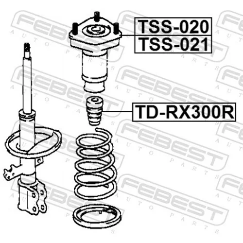 Doraz odpruženia TD-RX300R /FEBEST/ - obr. 1