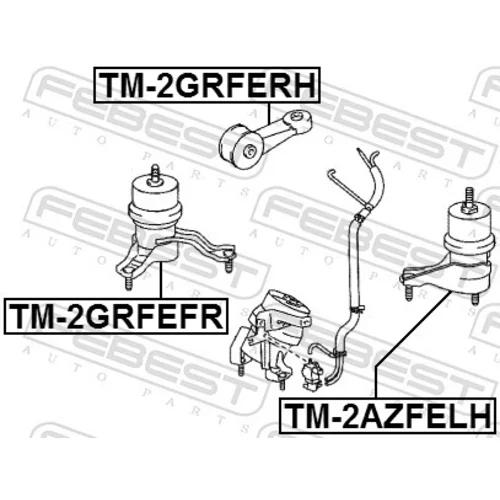 Uloženie motora TM-2GRFEFR /FEBEST/ - obr. 1