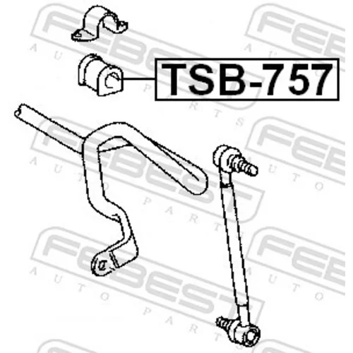 Uloženie priečneho stabilizátora TSB-757 /FEBEST/ - obr. 1