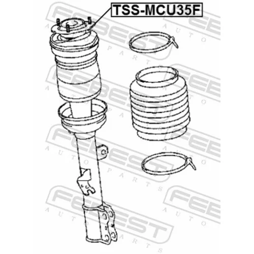 Ložisko pružnej vzpery TSS-MCU35F /FEBEST/ - obr. 1