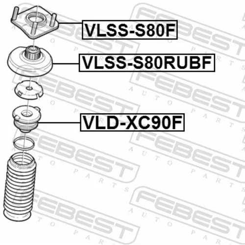 Doraz odpruženia VLD-XC90F /FEBEST/ - obr. 1
