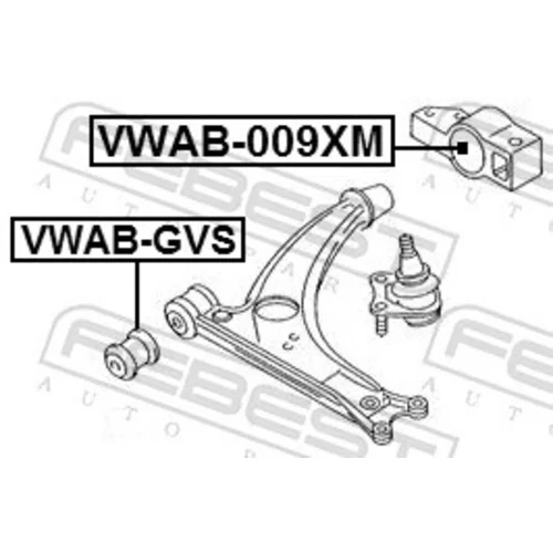 Uloženie riadenia VWAB-009XM /FEBEST/ - obr. 1
