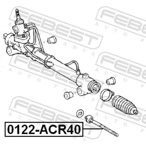 Axiálny čap tiahla riadenia 0122-ACR40 /FEBEST/ - obr. 1
