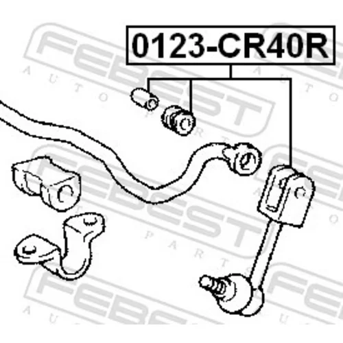 Tyč/Vzpera stabilizátora 0123-CR40R /FEBEST/ - obr. 1
