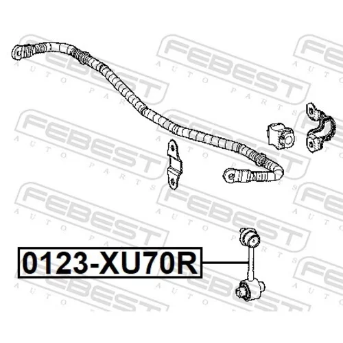 Tyč/Vzpera stabilizátora 0123-XU70R /FEBEST/ - obr. 1