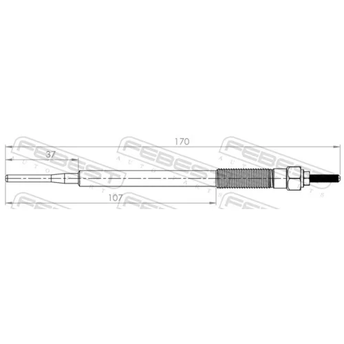 Žeraviaca sviečka 01642-001 /FEBEST/ - obr. 1