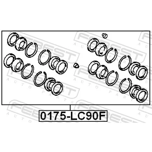 Opravná sada brzdového strmeňa 0175-LC90F /FEBEST/ - obr. 1