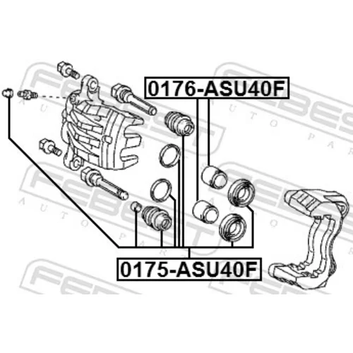 Piest brzdového strmeňa 0176-ASU40F /FEBEST/ - obr. 1