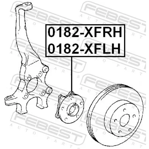 Náboj kolesa 0182-XFRH /FEBEST/ - obr. 1