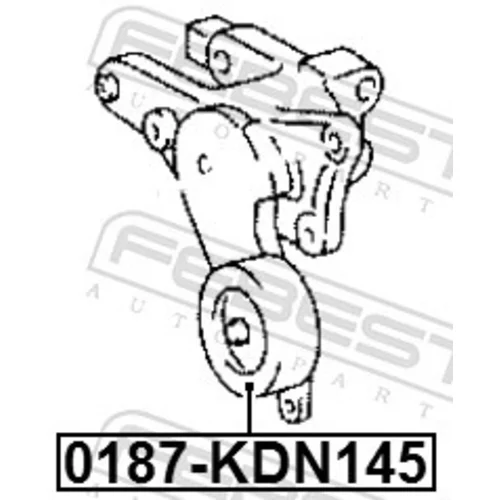 Napínacia kladka rebrovaného klinového remeňa 0187-KDN145 /FEBEST/ - obr. 1
