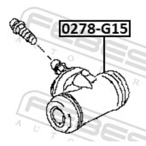 Brzdový valček kolesa 0278-G15 /FEBEST/ - obr. 1