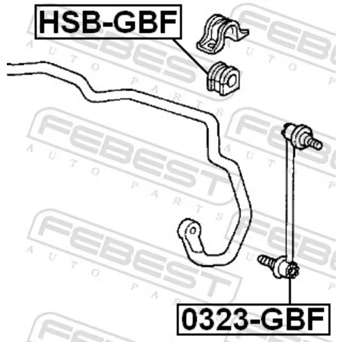 Tyč/Vzpera stabilizátora 0323-GBF /FEBEST/ - obr. 1