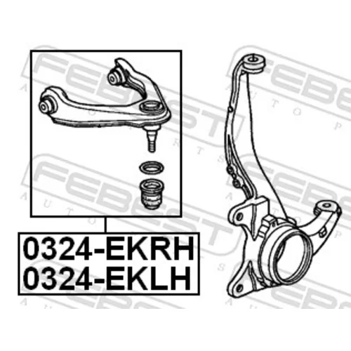 Rameno zavesenia kolies 0324-EKLH /FEBEST/ - obr. 1