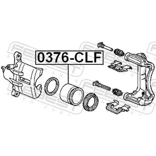 Piest brzdového strmeňa 0376-CLF /FEBEST/ - obr. 1