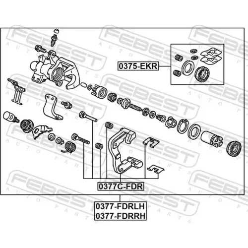 Držiak brzdového strmeňa 0377C-FDR /FEBEST/ - obr. 1