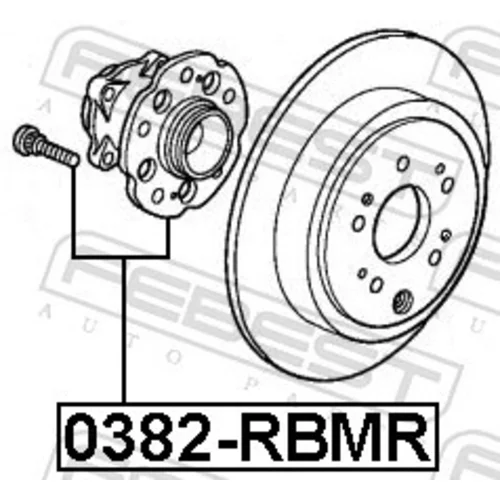 Náboj kolesa 0382-RBMR /FEBEST/ - obr. 1