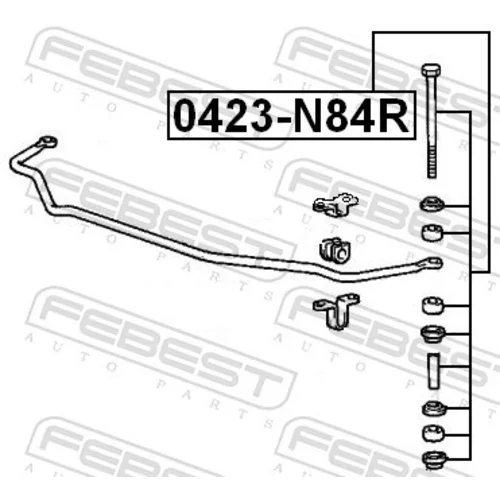 Tyč/Vzpera stabilizátora 0423-N84R /FEBEST/ - obr. 1