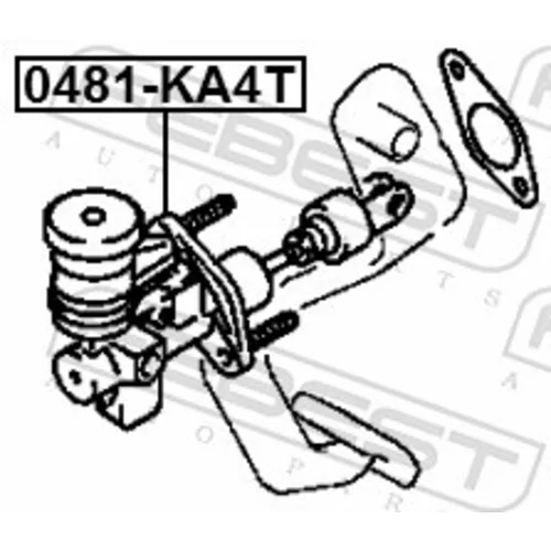 Hlavný spojkový valec 0481-KA4T /FEBEST/ - obr. 1