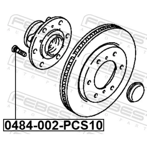 Čap kolesa 0484-002-PCS10 /FEBEST/ - obr. 1