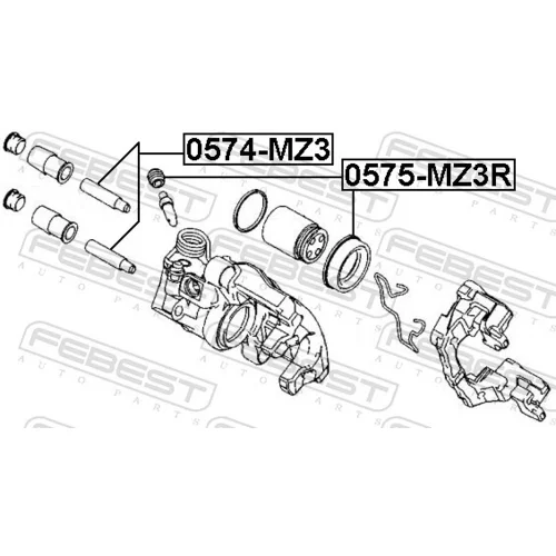 Opravná sada brzdového strmeňa 0575-MZ3R /FEBEST/ - obr. 1
