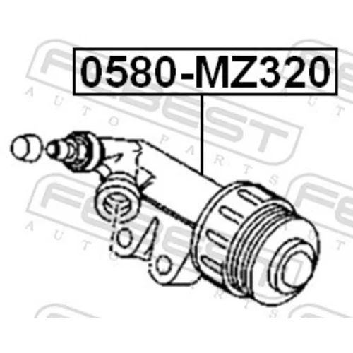 Pomocný spojkový valec 0580-MZ320 /FEBEST/ - obr. 1