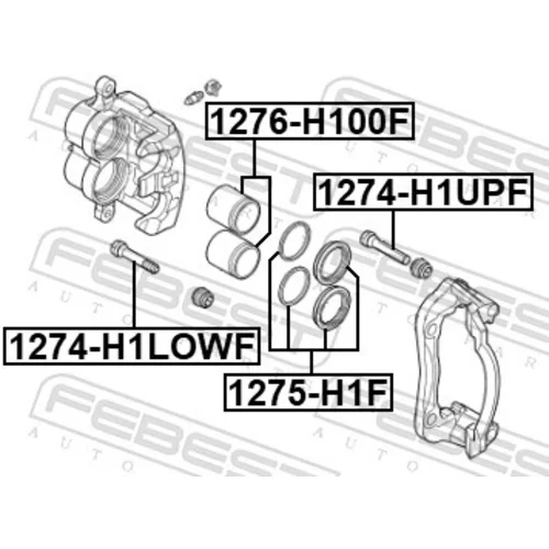 Vodiaci čap brzdového strmeňa 1274-H1LOWF /FEBEST/ - obr. 1