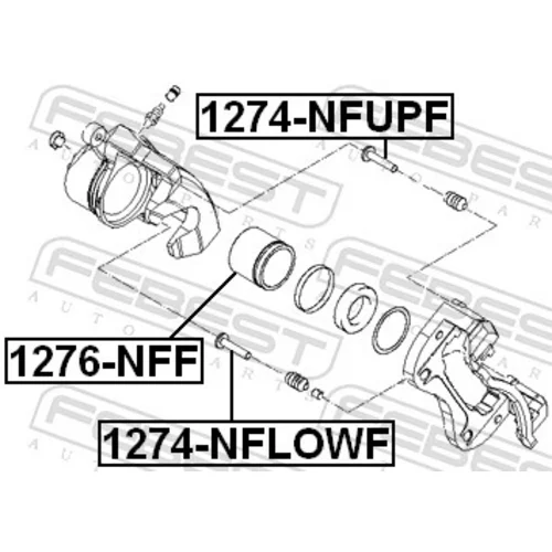 Piest brzdového strmeňa 1276-NFF /FEBEST/ - obr. 1