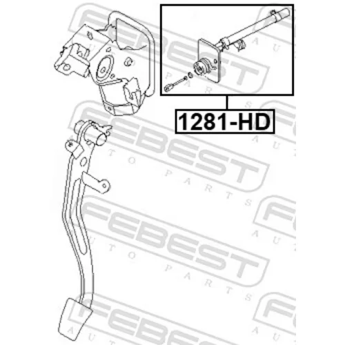 Hlavný spojkový valec 1281-HD /FEBEST/ - obr. 1