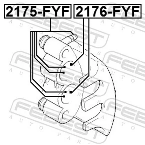 Piest brzdového strmeňa 2176-FYF /FEBEST/ - obr. 1