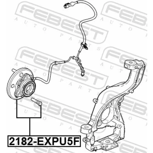 Náboj kolesa 2182-EXPU5F /FEBEST/ - obr. 1