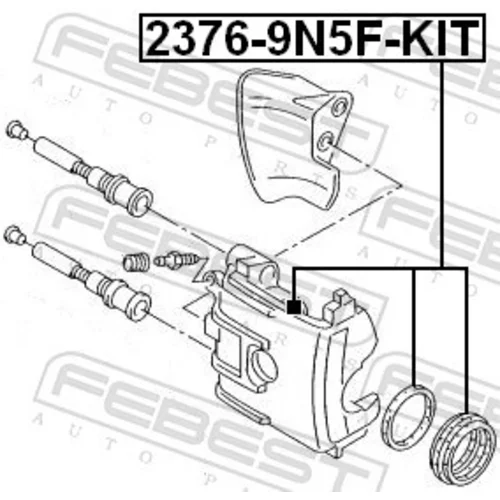 Opravná sada brzdového strmeňa 2376-9N5F-KIT /FEBEST/ - obr. 1