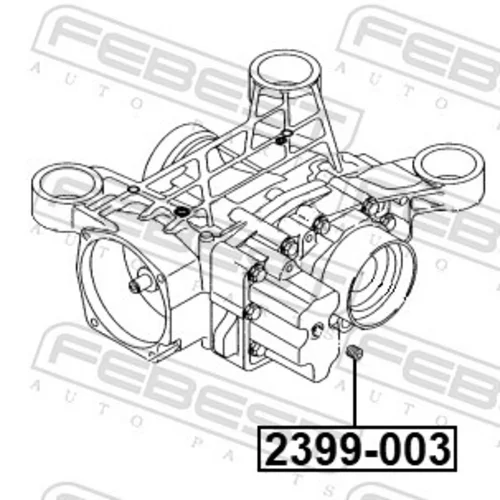 Skrutka olejovej vane 2399-003 /FEBEST/ - obr. 1