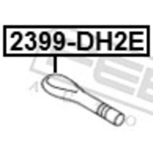 Vlečný hák 2399-DH2E /FEBEST/ - obr. 1