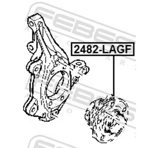 Náboj kolesa 2482-LAGF /FEBEST/ - obr. 1