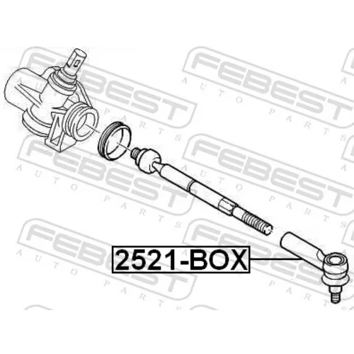 Hlava/čap spojovacej tyče riadenia 2521-BOX /FEBEST/ - obr. 1