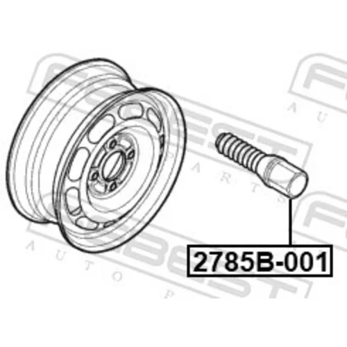 Čap kolesa 2785B-001 /FEBEST/ - obr. 1