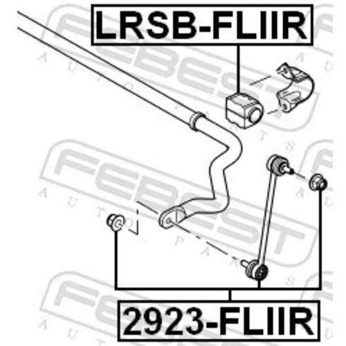 Tyč/Vzpera stabilizátora 2923-FLIIR /FEBEST/ - obr. 1