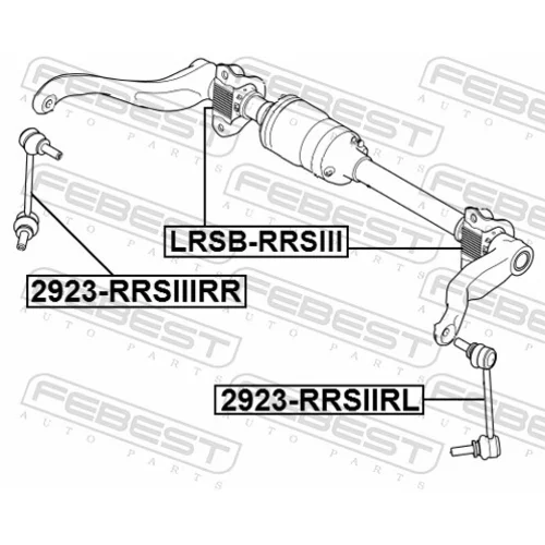 Tyč/Vzpera stabilizátora 2923-RRSIIIRL /FEBEST/ - obr. 1