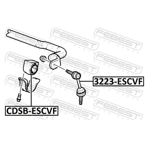 Tyč/Vzpera stabilizátora 3223-ESCVF /FEBEST/ - obr. 1