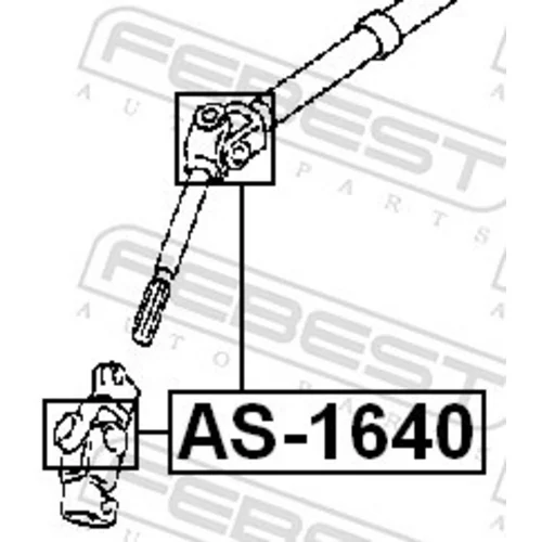 Kĺb hriadeľa riadenia AS-1640 /FEBEST/ - obr. 1