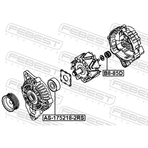 Ložisko AS-175218-2RS /FEBEST/ - obr. 1
