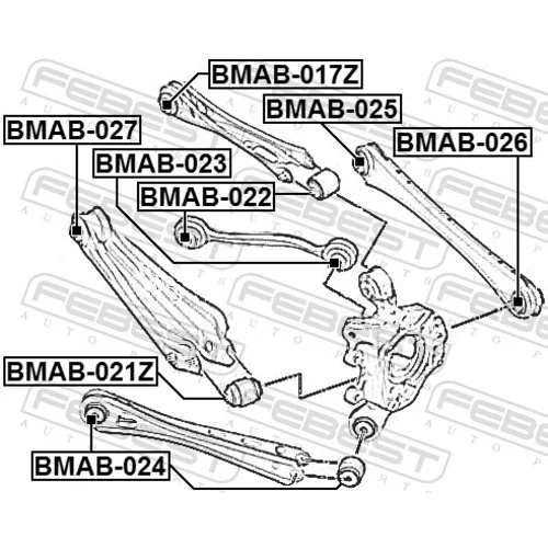 Uloženie riadenia BMAB-027 /FEBEST/ - obr. 1