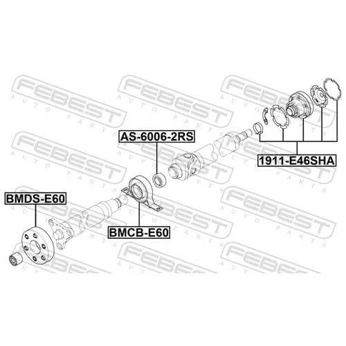 Kĺbový hriadeľ BMDS-E60 /FEBEST/ - obr. 1