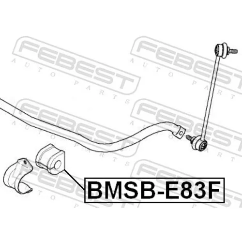 Uloženie priečneho stabilizátora BMSB-E83F /FEBEST/ - obr. 1