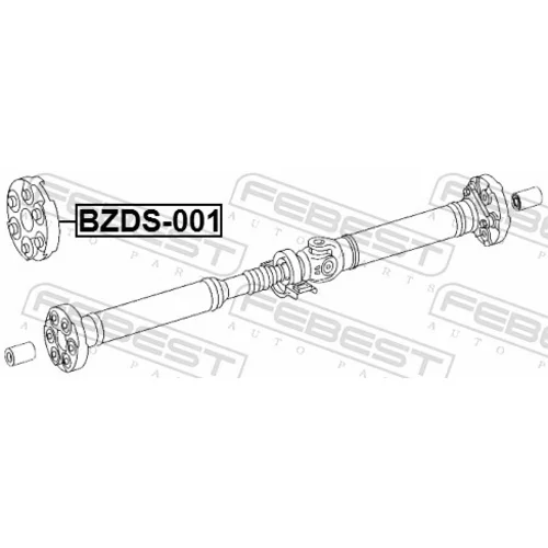 Kĺbový hriadeľ BZDS-001 /FEBEST/ - obr. 1